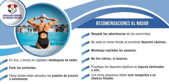Si va a nadar, tenga en cuenta