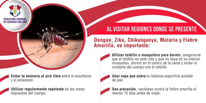 Tenga cuidado con la picadura de mosquitos