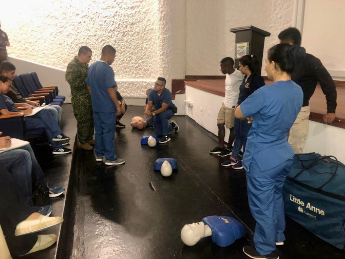 NUESTRO PERSONAL DE LA REGIONAL PACIFICO, ACTUALIZA SUS CONOCIMIENTOS EN REANIMACIÓN BÁSICA Y TRAUMA