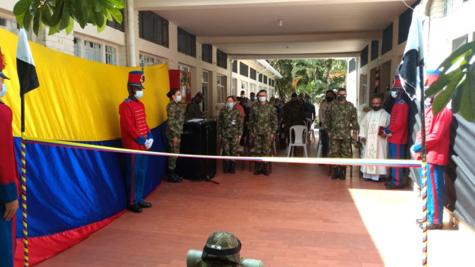 Establecimiento de Sanidad Militar de Buga inaugura obra de mantenimiento