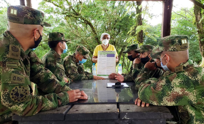 Jornadas de capacitación “Ámate y vive” se llevaron a cabo para soldados del Ejército en Caquetá  