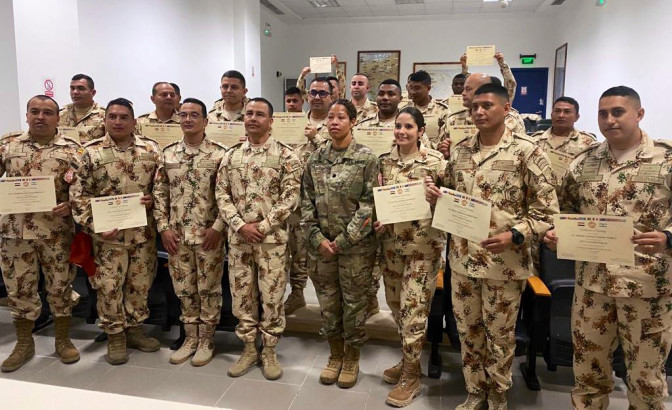 Sanidad Ejército presente en la Península del Sinaí a través de la Psicología Militar