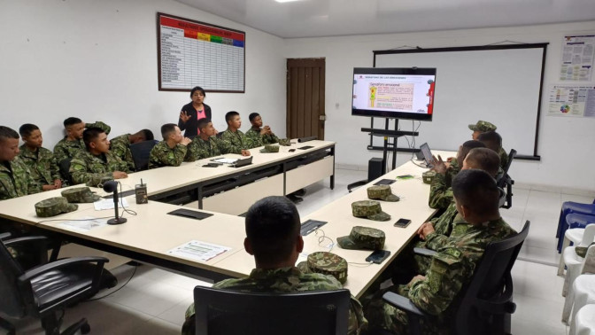 En Pasto, Nariño, Ejército Nacional realizó capacitación en gestión emocional y resolución de confli