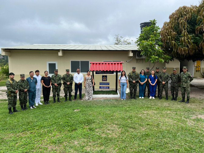 Ejército Nacional inauguró la nueva Unidad de Apoyo en Salud Operacional en el Sur de Bolívar
