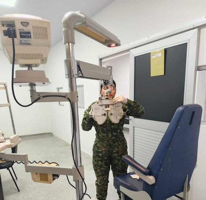 La Dirección de Sanidad del Ejército Nacional habilitó el servicio de optometría en Armenia