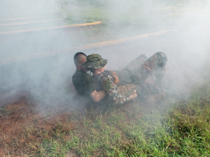 18 soldados del Ejército Nacional culminaron con éxito la certificación Tactical Combat Casualty Car