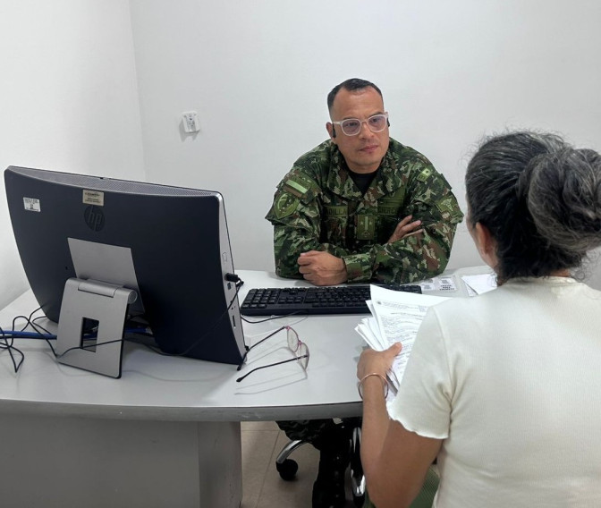 Sanidad Militar realizó brigada de salud en Santander