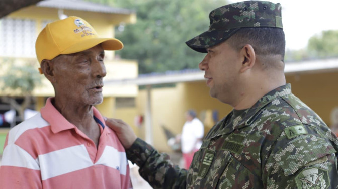 Ejército Nacional apoya la población civil