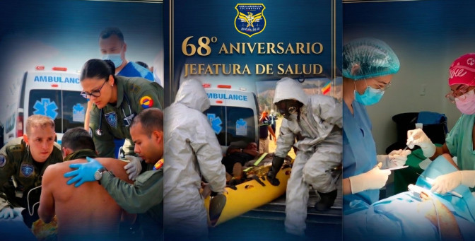 Jefatura de Salud conmemora 68 años fortaleciendo la capacidad operacional de la Fuerza Aeroespacial