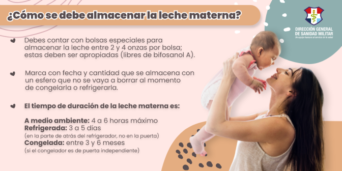  Cómo se debe almacenar la leche materna 